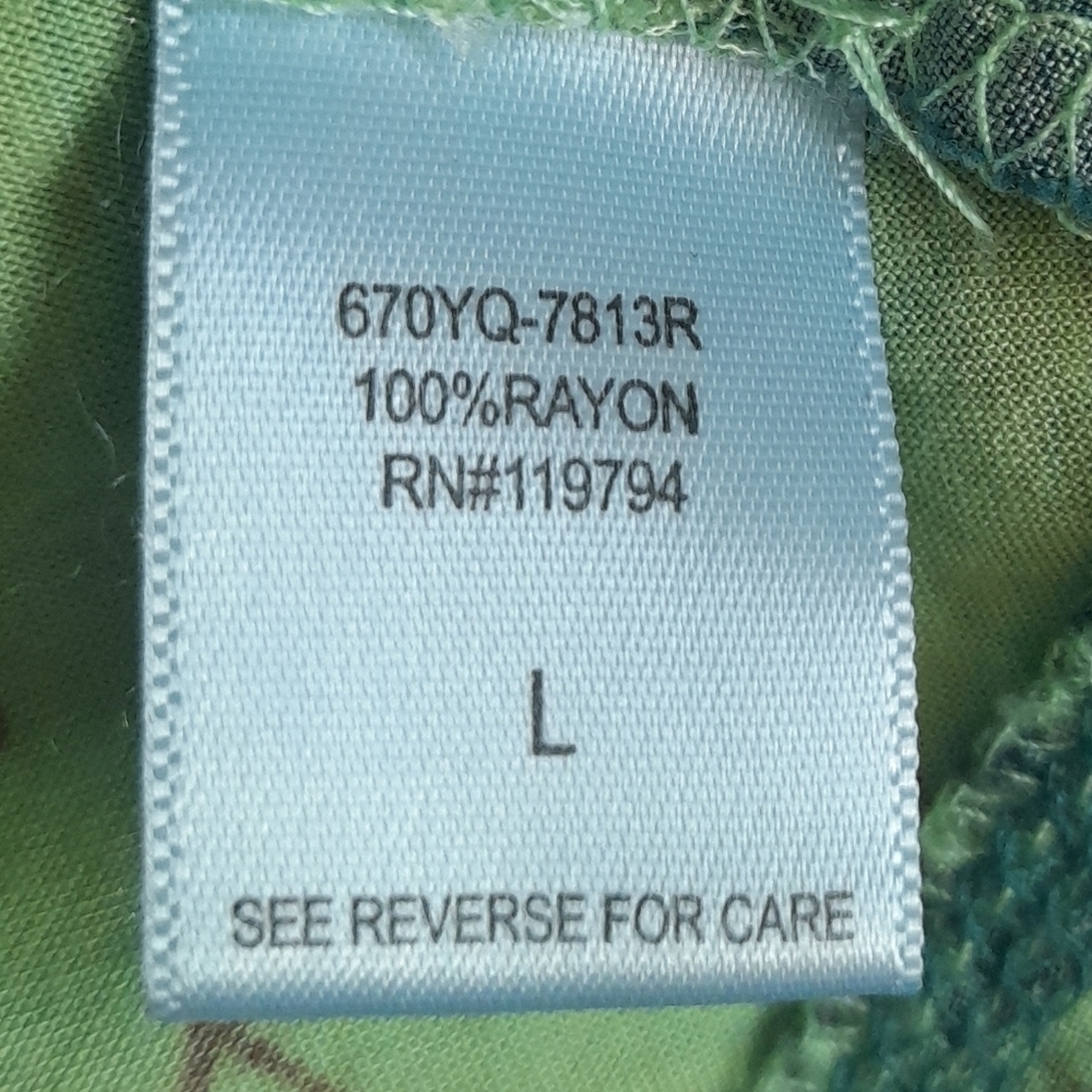 One World Live and Let Live tunic top Large - Picture 13 of 13
